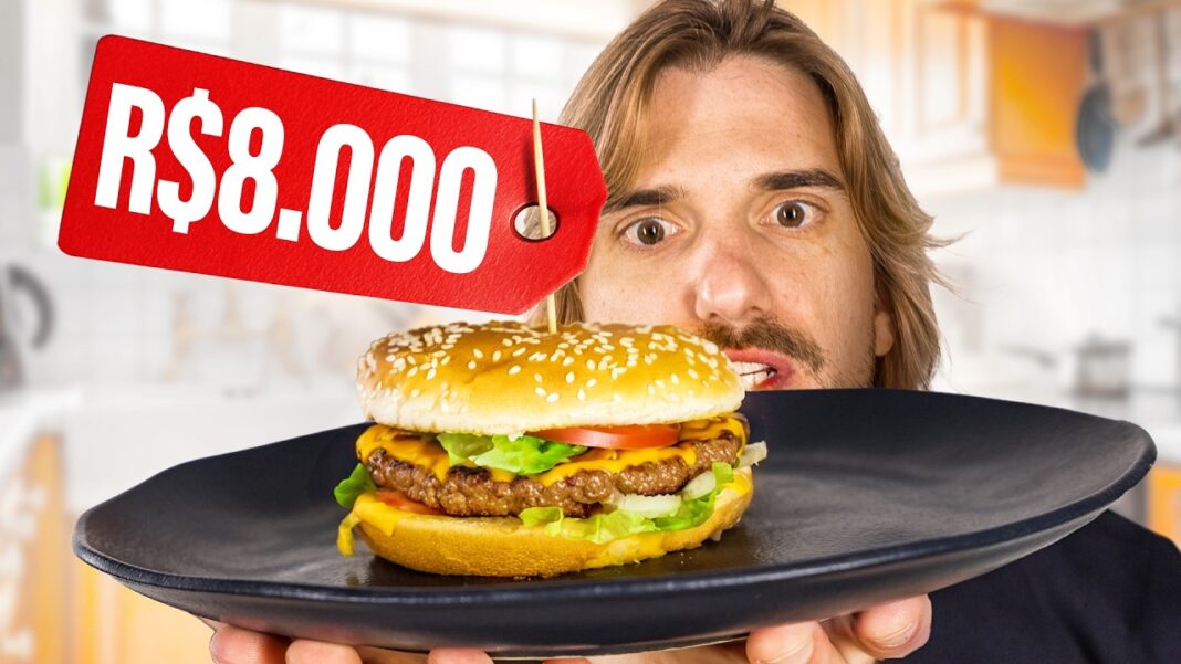O hambúrguer MAIS CARO do MUNDO O hambúrguer MAIS CARO do MUNDO