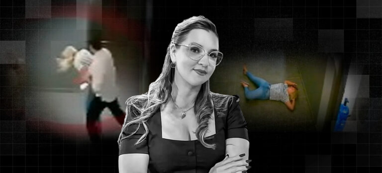 imagens mostram suspeito agredindo outra mulher
