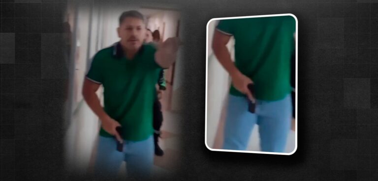 homem saca arma em ato contra aumento da tarifa de ônibus