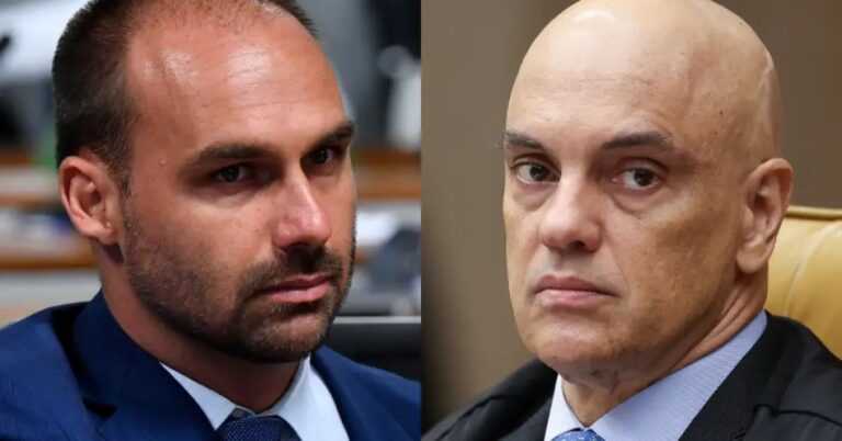 Sanções dos EUA contra Moraes são ataque à soberania do Brasil — e Eduardo Bolsonaro devia estar preso por conspirar contra o país Sanções dos EUA contra Moraes são ataque à soberania do Brasil — e Eduardo Bolsonaro devia estar preso por conspirar contra o país