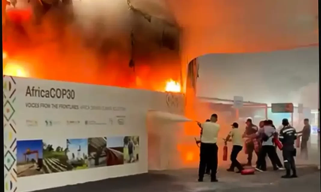Incêndio atinge pavilhões da COP30 em Belém; não há feridos Incêndio atinge pavilhões da COP30 em Belém; não há feridos