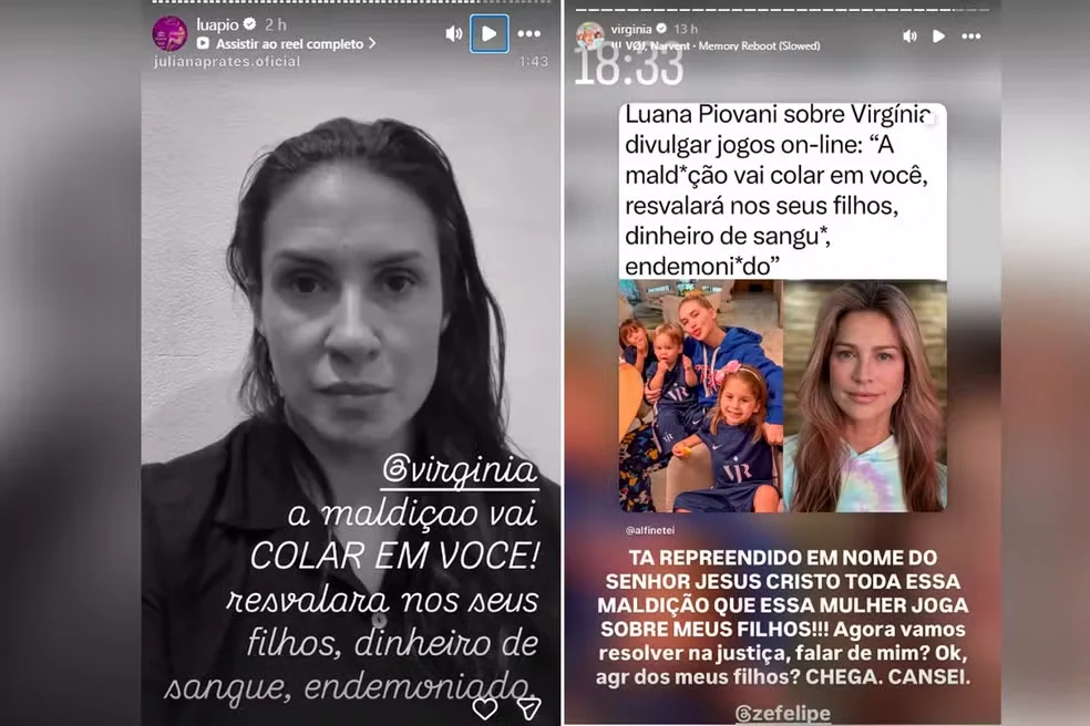 Virginia diz que vai acionar Justiça após publicações críticas de Piovani: ‘cansei’ Virginia diz que vai acionar Justiça após publicações críticas de Piovani: ‘cansei’