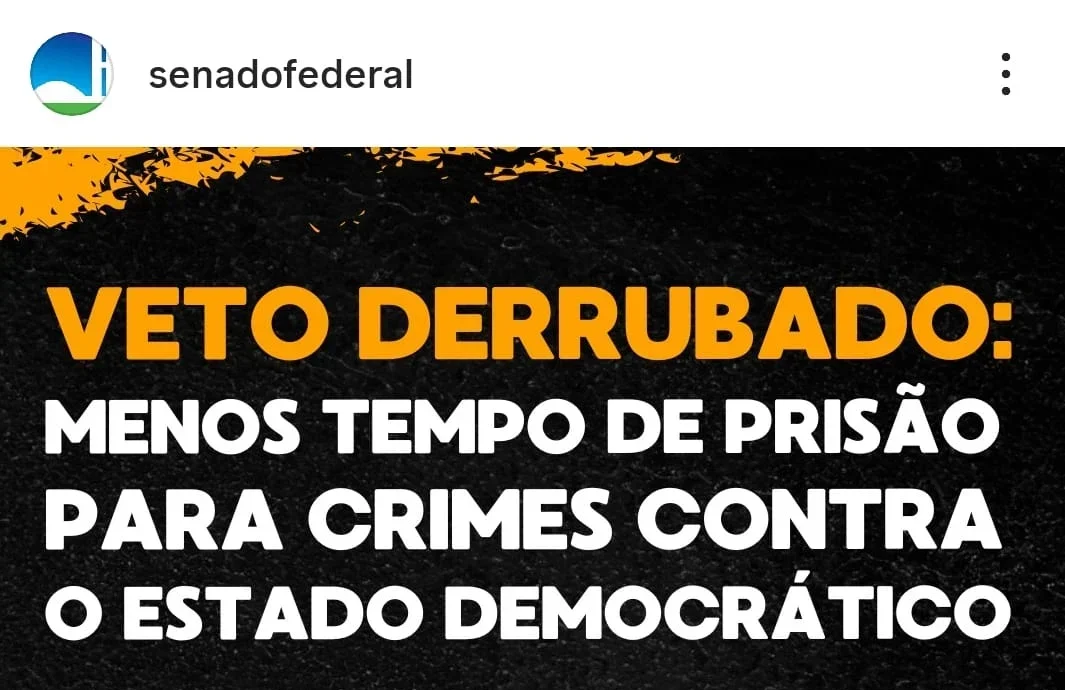 Após denúncia do ICL Notícias, Senado apaga post Após denúncia do ICL Notícias, Senado apaga post