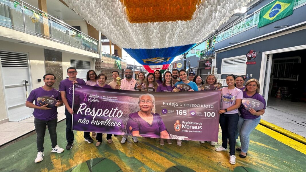 Prefeitura de Manaus leva ações do ‘Junho Violeta’ às Ruas da Copa e reforça combate à violência contra a pessoa idosa Prefeitura de Manaus leva ações do ‘Junho Violeta’ às Ruas da Copa e reforça combate à violência contra a pessoa idosa