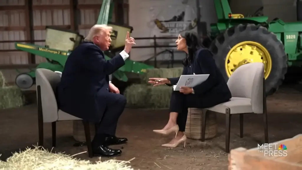 Trump abandona entrevista na TV depois de discutir com jornalista da NBC; veja Trump abandona entrevista na TV depois de discutir com jornalista da NBC; veja