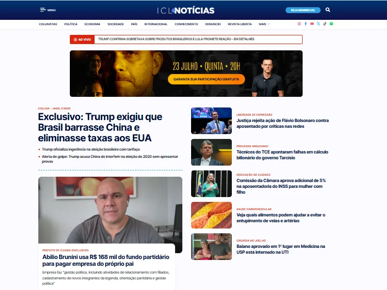 Portal ICL Notícias bate nesta sexta-feira (17) recorde de audiência das manhãs em 2026 Portal ICL Notícias bate nesta sexta-feira (17) recorde de audiência das manhãs em 2026