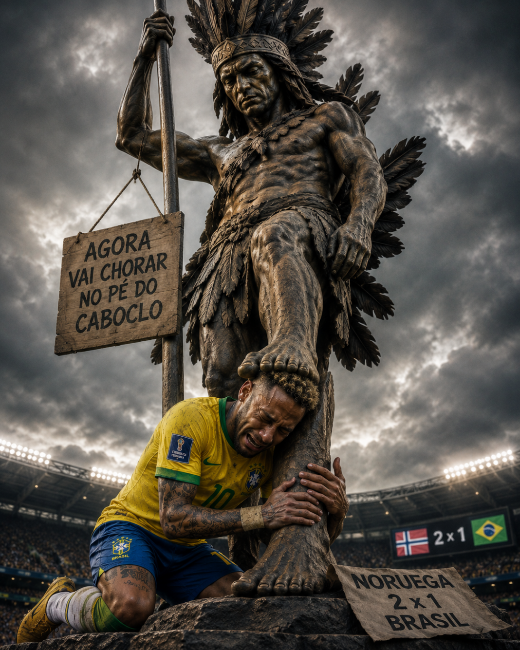 AGORA NEYMAR VAI CHORAR NO PÉ DO CABOCLO AGORA NEYMAR VAI CHORAR NO PÉ DO CABOCLO