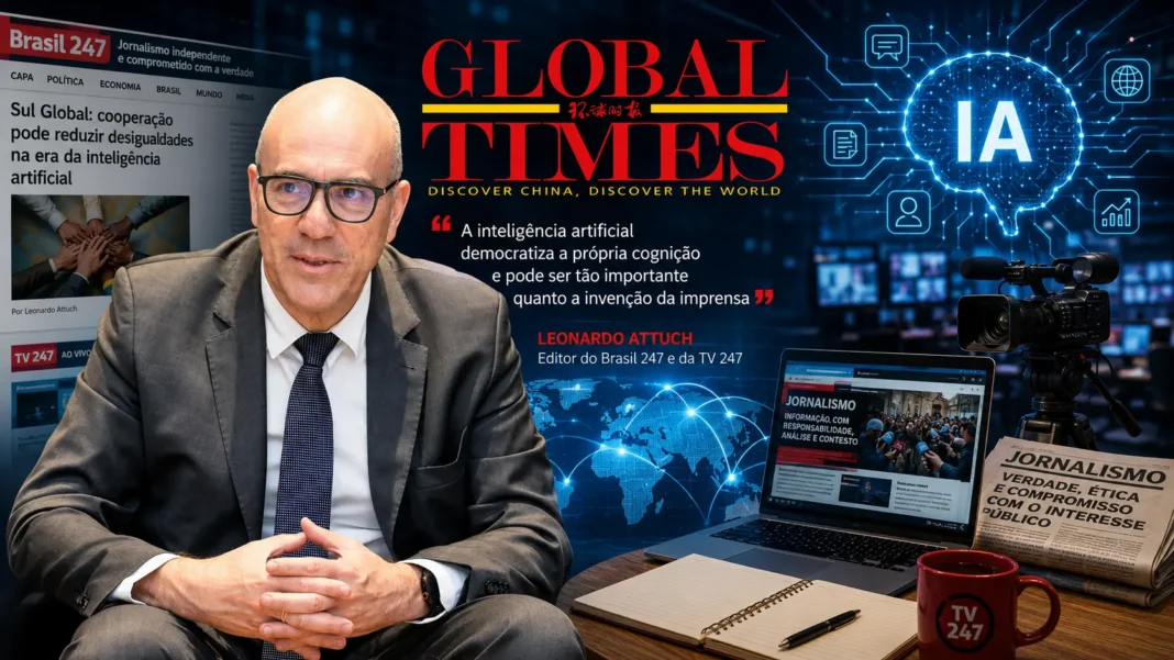 Leonardo Attuch ao Global Times: inteligência artificial inaugura uma nova era do jornalismo e pode democratizar a produção do conhecimento Leonardo Attuch ao Global Times: inteligência artificial inaugura uma nova era do jornalismo e pode democratizar a produção do conhecimento