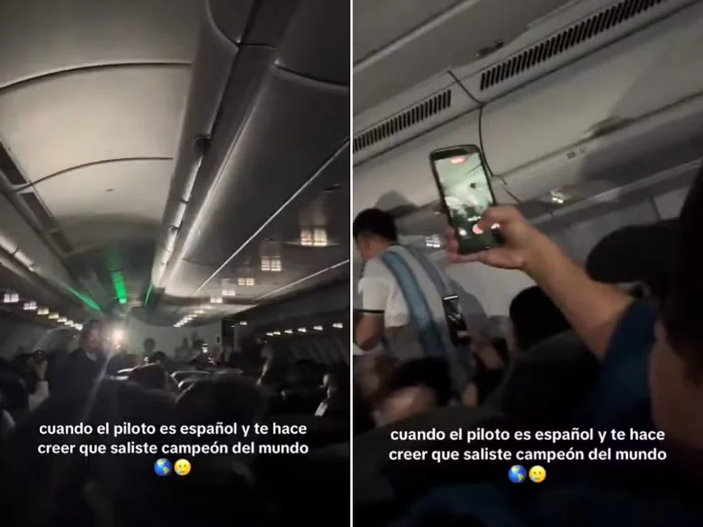 Trolagem: Piloto espanhol diz que Argentina ganhou a Copa em voo sem wi-fi e lotado de argentinos Trolagem: Piloto espanhol diz que Argentina ganhou a Copa em voo sem wi-fi e lotado de argentinos