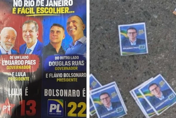 Paes vai à Justiça contra ‘santinhos falsos’ que o ligavam aos números de Lula e PL Paes vai à Justiça contra ‘santinhos falsos’ que o ligavam aos números de Lula e PL