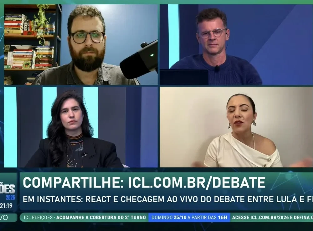 Checagem do debate feita pelo ICL bate recorde de audiência: mais de meio milhão de aparelhos Checagem do debate feita pelo ICL bate recorde de audiência: mais de meio milhão de aparelhos